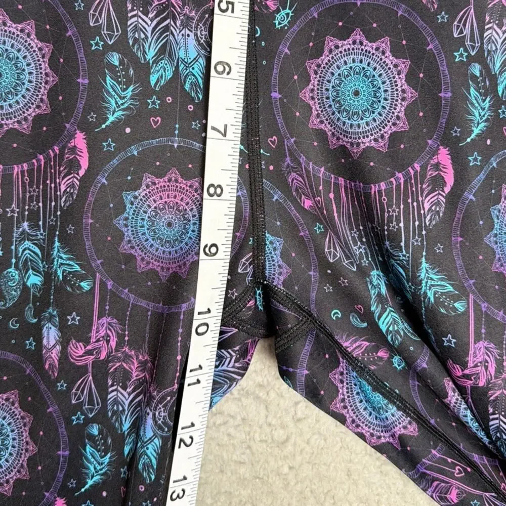 CVG Dreamcatcher Mandala Cropped Leggings XS Pockets Boho Yoga Activewear NWOT